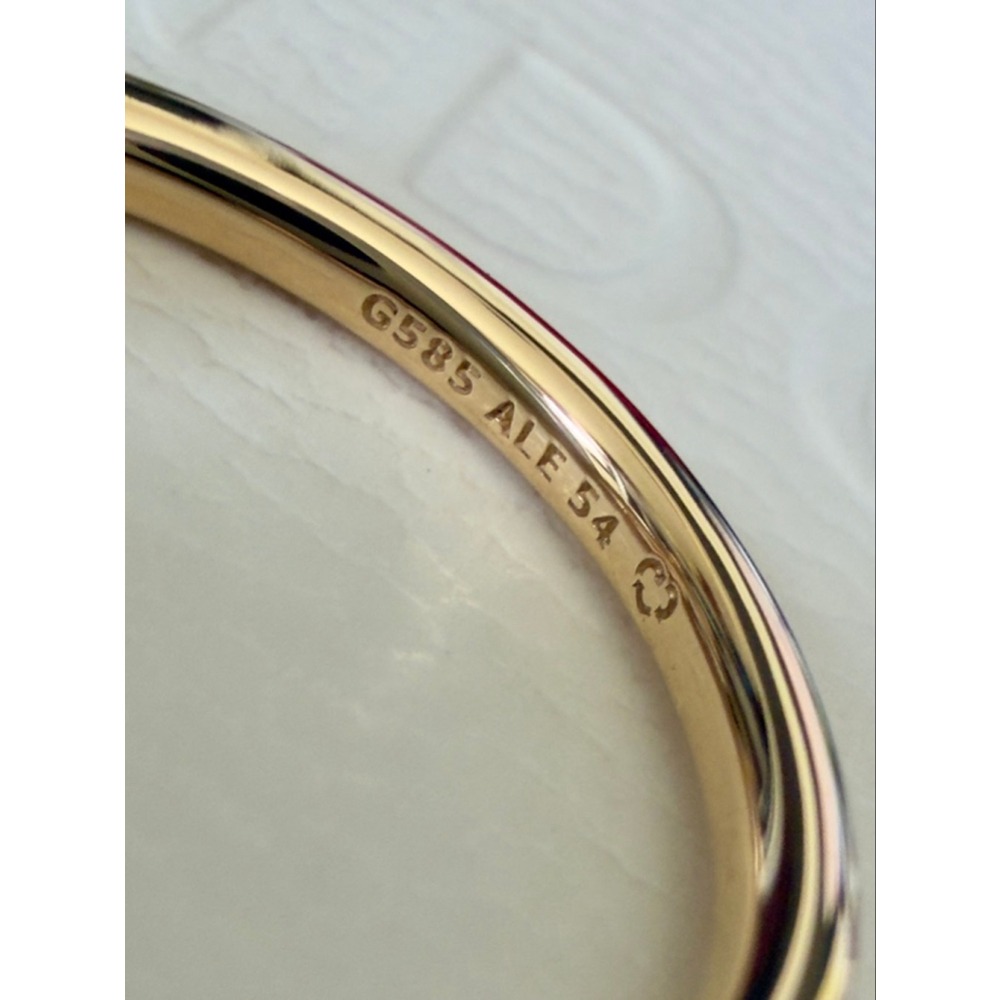 PANDORA Nova 0.50ctw Lab-Grown Diamond 14k Gold Asymmetric Ring Size 54(7) - Picture 6 of 10